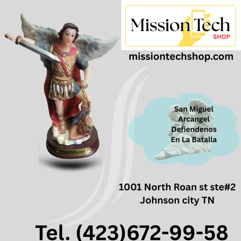 Imagen De San Miguel Arcangel De Bulto De 5.5 in